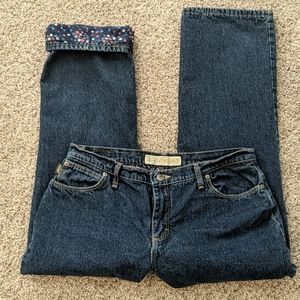 Cabela's high rise fleece lined jeans